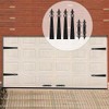 CCJH Garage Door Decorative Hardware Kit Solid Steel Hinges Handles