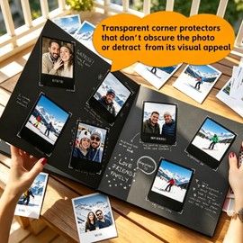 IOGOG 1020 PCS Photo Corners Self Adhesive, Clear Photo Corners for Scrapbooking, 10 Sheets Photo Corner Stickers for Photo Albums, Journals, Memory Books & DIY Crafts