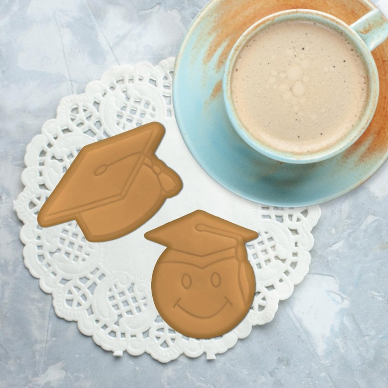 Moose Goods Graduation Cookie Cutters – 5-Pcs Cookie Cutter Set