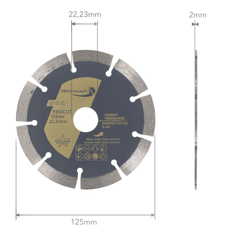 Prodiamant Diamond Cutting Disc - Concrete, Stone, Brick, Universal -