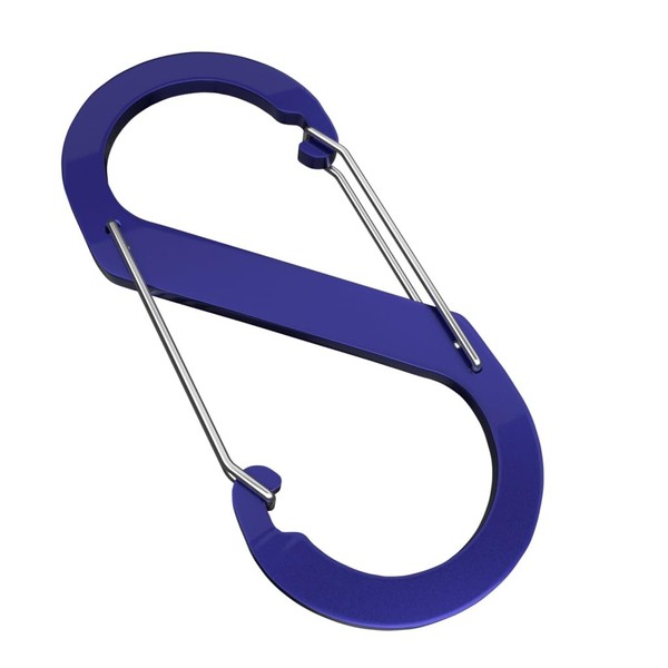 Aluminium S-Shaped Carabiner Hooks, 88mm x 40mm, Lightweight for Camping