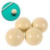 Mipcase 4pcs White Billiard Cue Balls for Beginners Durable Pool
