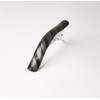 Ficcare Ficcarissimo Clip French Acetate Black & Silver Stripe -