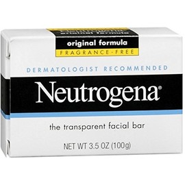 Neutrogena Transparent Facial Bar, Original Formula, Fragrance-Free, Pack of 4 x 3.5 Oz.