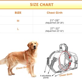 Secure Dog Harness - Escape-Proof Reflective Dogs Vest with Lift Handle for Training Outdoor Adventures