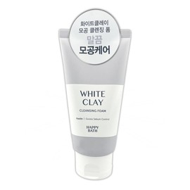 Happy Bath White Clay Pore Cleansing Foam 150g / 해피바스 화이트클레이 모공 클렌징 폼 150g