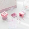 Jowxsx Pink Magnetic Paper Cilp Dispenser Holder Clear Acrylic Paper