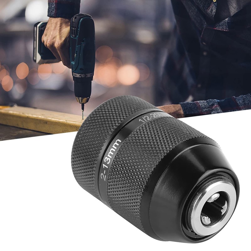 2-13mm Metal Drill Chuck 1/2-20UNF Mount Self Locking Keyless Drill
