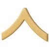 USMC Chevron Satin Gold PFC Private 1st Class