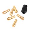 Collet Sleeves, 7Pcs Brass Chuck Collet Drill Bit Sets Nut