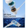 iMangoo 90° Angled Wired Earbuds USB C Headphones for Apple