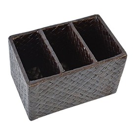 Chidorisangyou Remote Control Rack, Dark Brown, Width 6.3 x Depth 3.9 x Height 3.9 inches (16 x 10 x 10 cm)