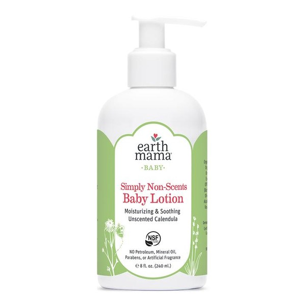 Earth Mama Organic Baby Lotion (8oz / 240ml), Simply Non-Scents