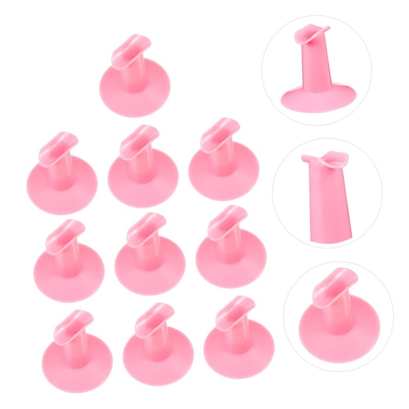 SAFIGLE 10Pcs Nail Art Finger Holder Rests for Home Salon