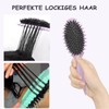 2 Pcs Lockenbürste mit Zinken Haarbürste - für Professionelle Styling-Tools