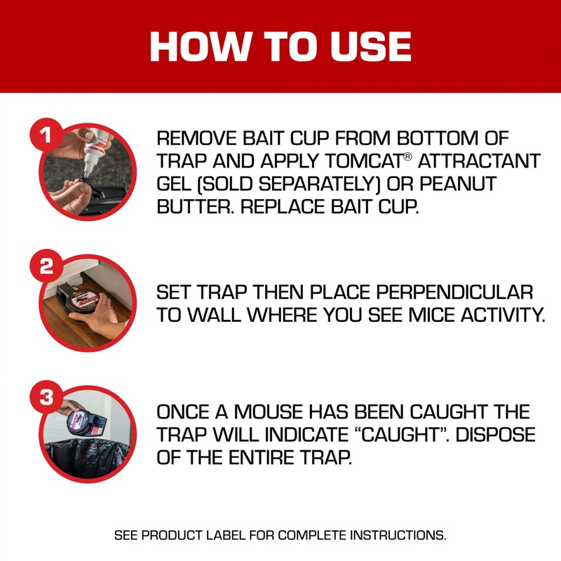 Tomcat Spin Trap for Mice, Fully Enclosed Mouse Trap Provides