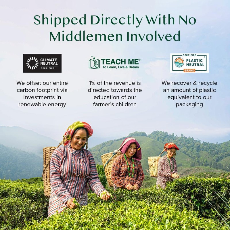 VAHDAM, Original Himalayan Green Tea (100 Count) High Grown, Non