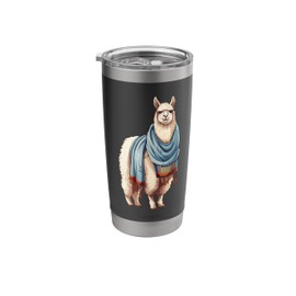 Alpaca with blanket, cute alpaca and llama Stainless Steel Insulated Tumbler