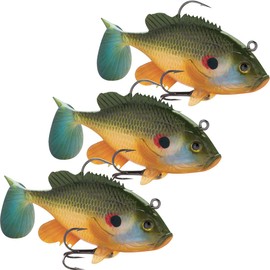 Storm Rapala RE WLRE02 Swimbait, Storm Wildeye Live Red Ear, 2 Inch, 1/4 oz
