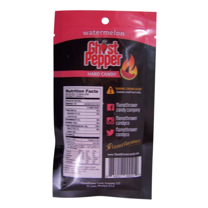 Spicy Ghost Pepper Cherry Flavored Hard Candy, 1.5 Ounce (Cherry)