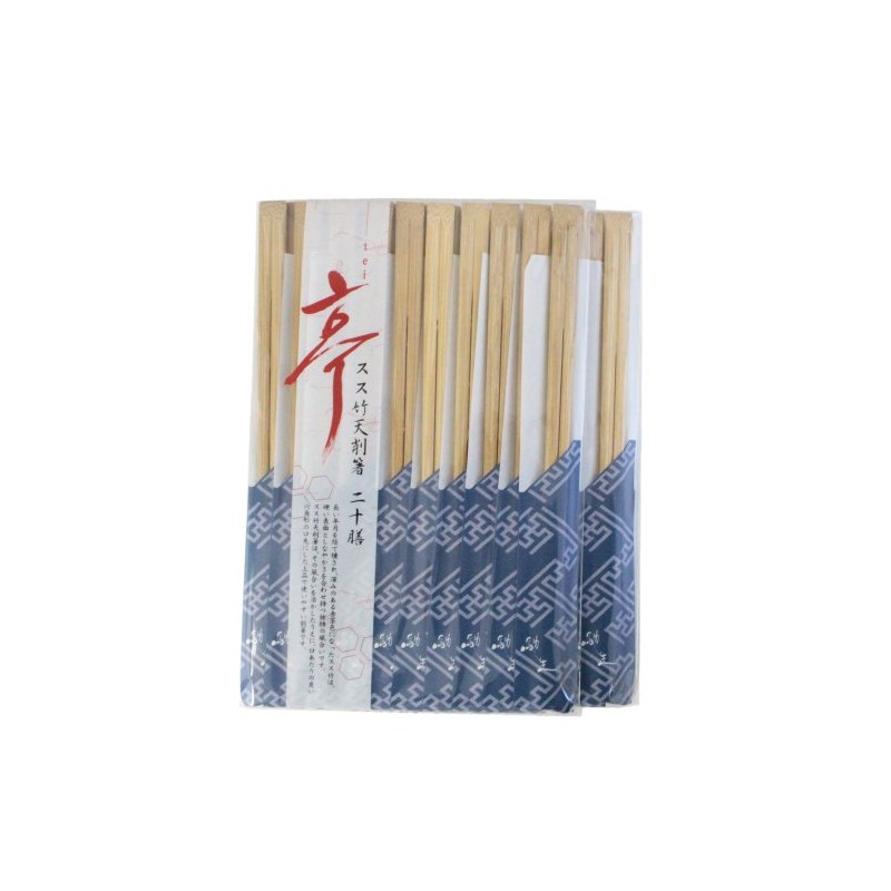 Shinwa Splitting Chopsticks, Premium Susu Bamboo Cutting Chopsticks, 20 Pairs,