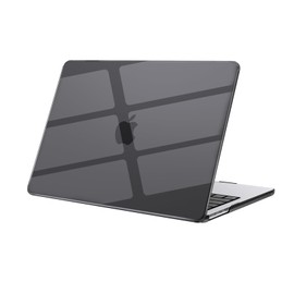 eleger Case Compatible with MacBook Air 13 Inch M5 A3449 M4 A3240 M3 A3113 M2 A2681, Released 2026 2025 2024 2022, Hard Case for Mac Book Air 13.6 inch, Black Clear