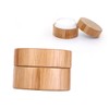Vaguelly Bamboo Cream Travel Bottles Refillable Cosmetics Containers Safe Sealing