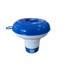 Chlorine Dispenser for Pool - Large Dosing Float with 4-Level Adjustment Ring - For 20 g Chlorine Tablets - Floating Chlorine Dispenser for Easy Water Care