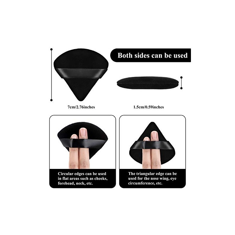 Maitys 12 Pieces Powder Puff Triangle Face Makeup Cosmetic for