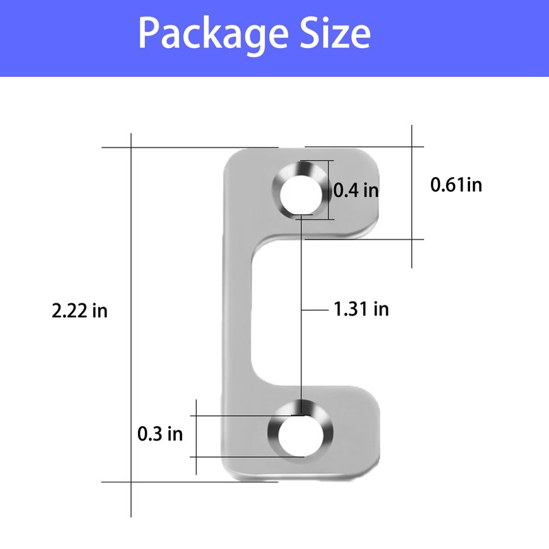 Adjustable Door Strike Fit for Deadbolts & Electronic Locks -