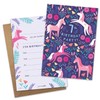 James Ellis Pack of 8 Children’s Unicorn Birthday Party Invitations