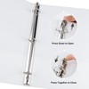 CIXILDTS 1-inch Round Ring Binder, Standard 3 Ring Binder Fit