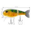 BASSROCK Topwater Fishing Lures for Bass Pike Salmon Floating Swimbait