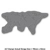 Azeeda A7 'World Map' Unmounted Rubber Stamp (RS00040020)