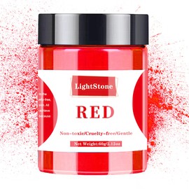 Red Mica Powder - 60g Mica Powder for Epoxy Resin - Pearl Pigment Powder Dye for Resin/Eye Shadow/Soap Making/Nails/Bath Bombs etc