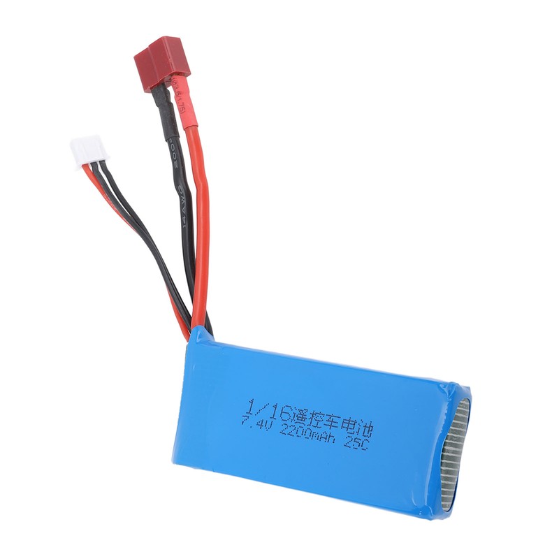 RC Car Battery 2S 7.4V 2200mAh Li Po Circuit Protection
