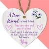 Friendship Heart Plaque – MDF Wood | "A True Friend"