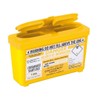 Sharpsguard Bin, 1 Litre, Yellow, Pack of 4