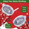 qoepfnsh Christmas Tumbler 40 oz Christmas Tumblers with Handle and