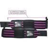 Wrist Wraps + Lifting Straps Bundle (2 Pairs) for Weightlifting,