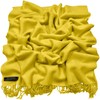 CJ Apparel Yellow 100% Cashmere Shawl Pashmina Scarf Wrap Hand