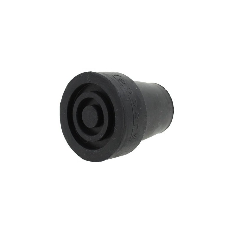 4x Genuine Coopers 19mm 3/4" Black Rubber Ferrules For Walking