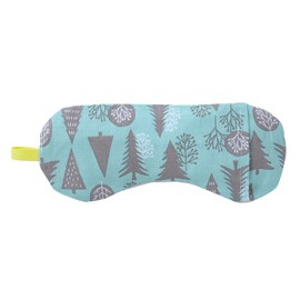 Natural Materials Hinyari with the Power of Salt, Warm with the Power of Mung Beans, Salt, Eye Pillow, Hinoki Forest, Green, 8.3 x 3.5 x 0.4 inches (21 x 9 x 1 cm), Relaxing with the scent of lavender