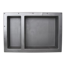 Cbath Shower Cube Ready for Tile Waterproof Leak Proof Bathroom Recessed Shower Shelf Shower Niche Organizer Storage for Shampoo and Toiletry Storage (25" x 17" Double Shelve)