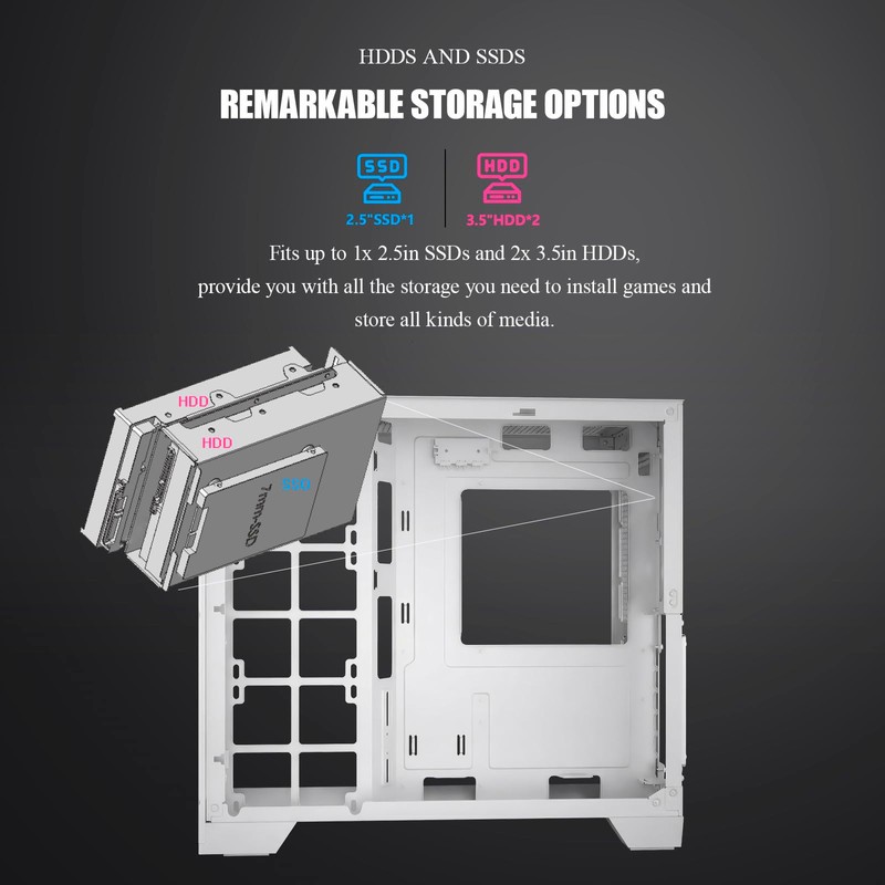 ESGAMING ZEROMAX ATX PC Case Mid-Tower Airflow Gaming Computer Case