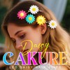 CAKURE Daisy Hair Clips Light Up Flower Hair Pins Cute