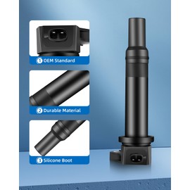 ECCPP UF499 4 ignition coils with 4 iridium Spark Plugs 1.6L 2006 2007 2008 2009 2010 2011 for Hyundai Accent for Kia Rio Rio5 C1543 UF499 5C1586