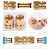 TIMESETL Brass Stretch Expandable Garden Hose Fittings Tap Adapter Connectors,