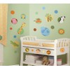 RoomMates Jungle animals polka dot Wall Decal