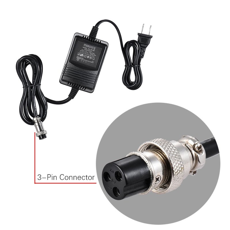Mixer Power Supply Mixing Console AC Adapter 3-Pin Connector Pedalboard